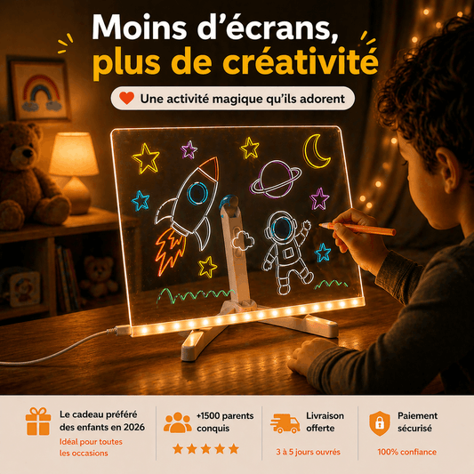 Tablette lumineuse de coloriage