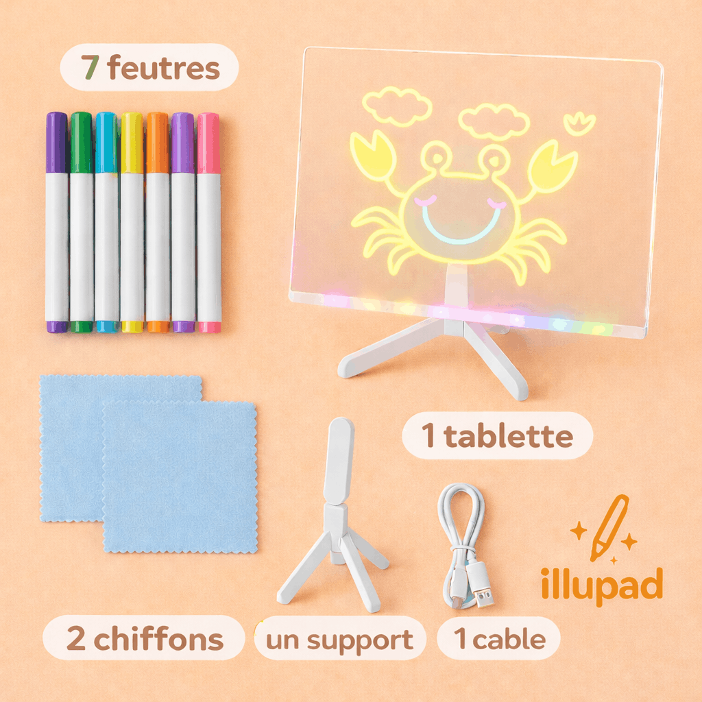 Tablette lumineuse de coloriage